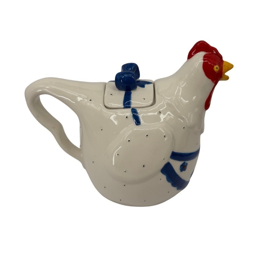 Casa‎ Vero by ACK Ceramic Chicken Hand Painted Farmhouse Kitchen Canister